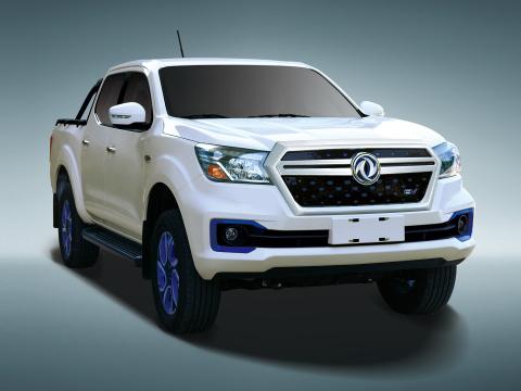 Λοξοφόρο Dongfeng Rich 6 EV 4x2 Double Cab Pickup Truck Αυτοκίνητα LHD 1